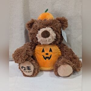 NWT Princess Cruise Lines "Wannabe" Halloween Pumpkin Plush Teddy Bear Rare Soft